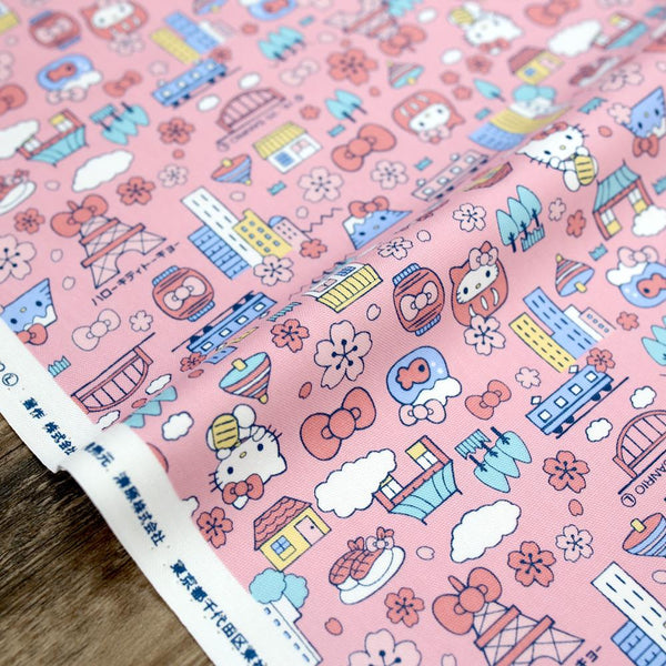 Sanrio Hello Kitty Japan Retro - Cotton Canvas - Pink - 50cm – Nekoneko  Fabric