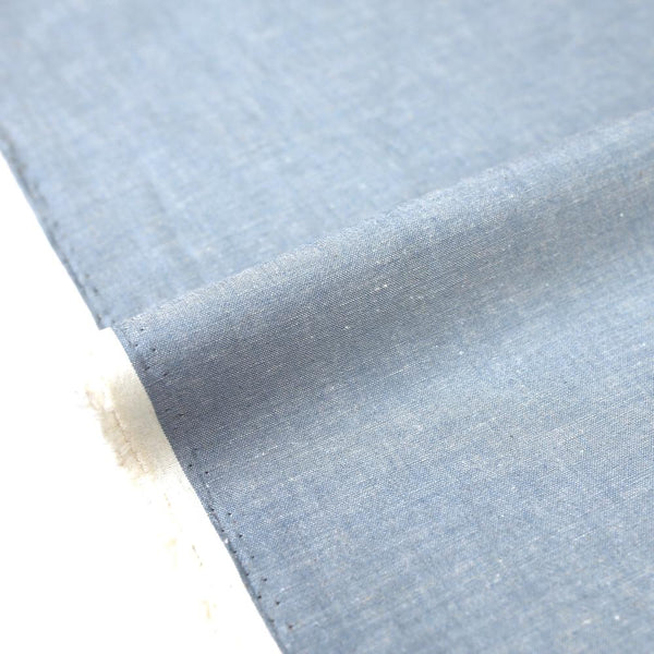 Kanayasu Yarn Dyed Medium Stripes Cotton Chambray Washer Finish - Beig –  Nekoneko Fabric