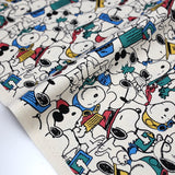 Sanrio Hello Kitty Snoopy Mode - Cotton Canvas - Beige - 50cm