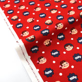 Sanrio Peko - Antibacterial Cotton Sheeting - Red - 50cm