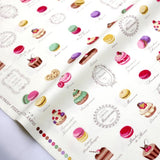 Yuwa Large Macaron Canvas - Beige - 50cm - Nekoneko Fabric