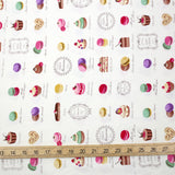 Yuwa Large Macaron Canvas - Beige - 50cm - Nekoneko Fabric